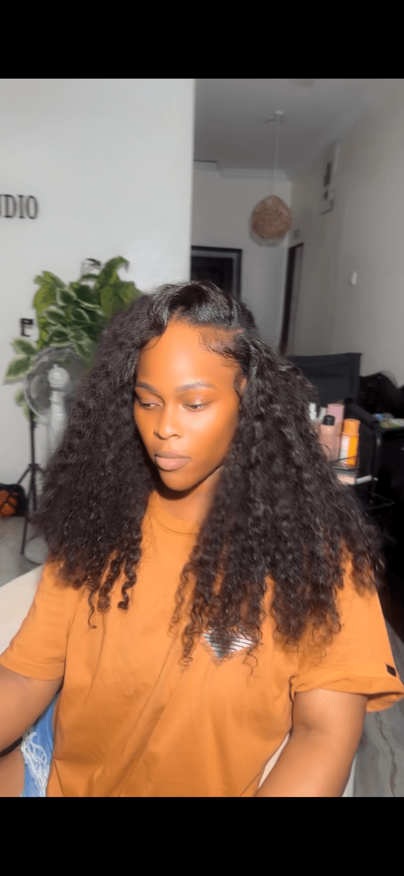 Sew in installation